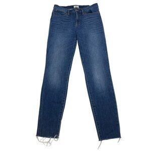 J.Crew Women’s Lookout Skinny Jeans Frayed Cuff Size 29T